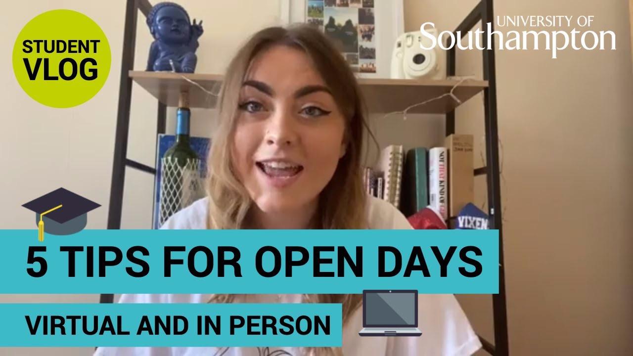 5 tips for Open Days