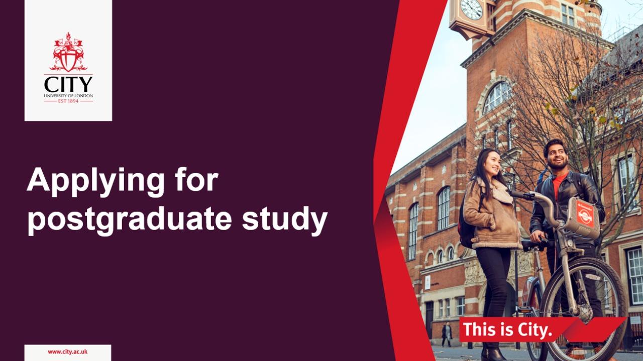 Applying for postgraduate study