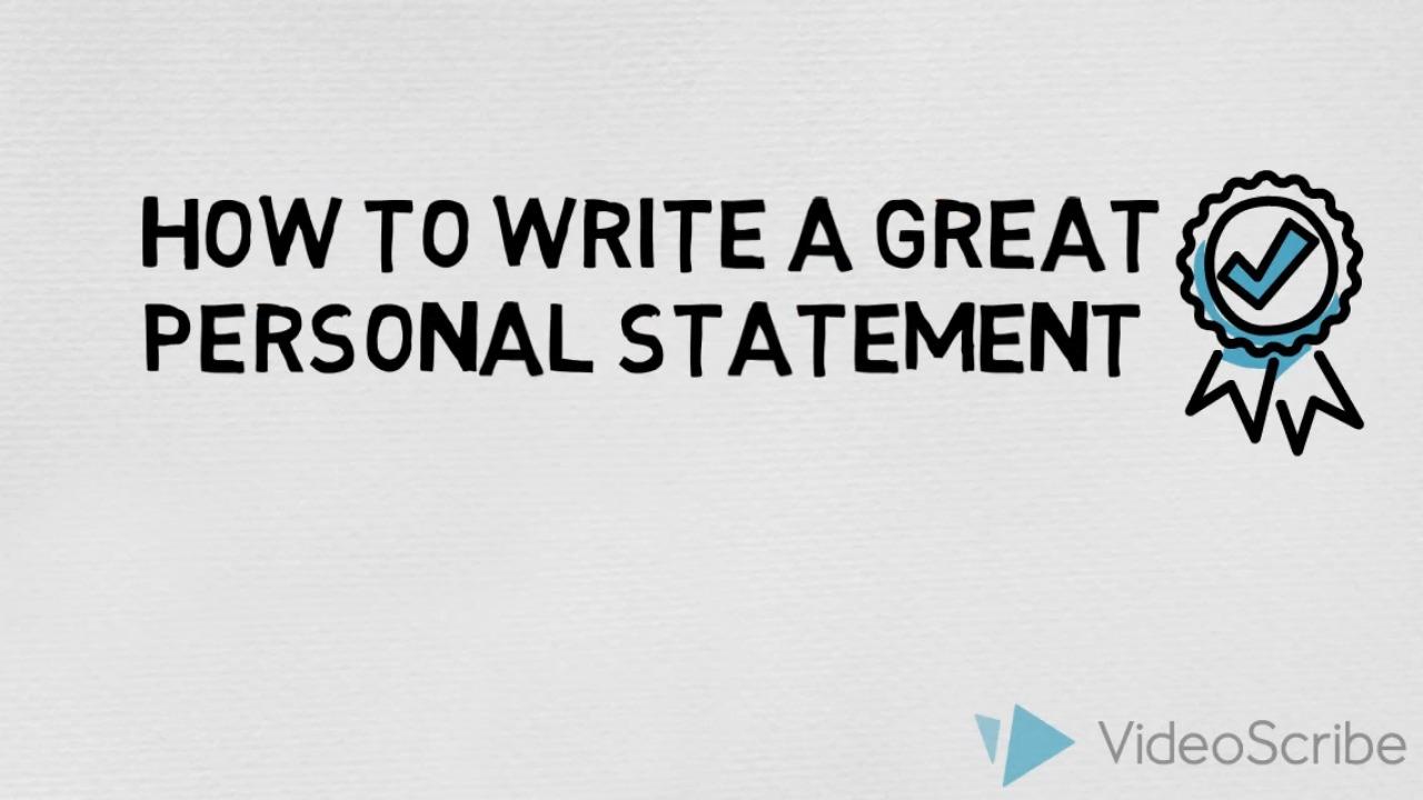 How to write a great personal statement