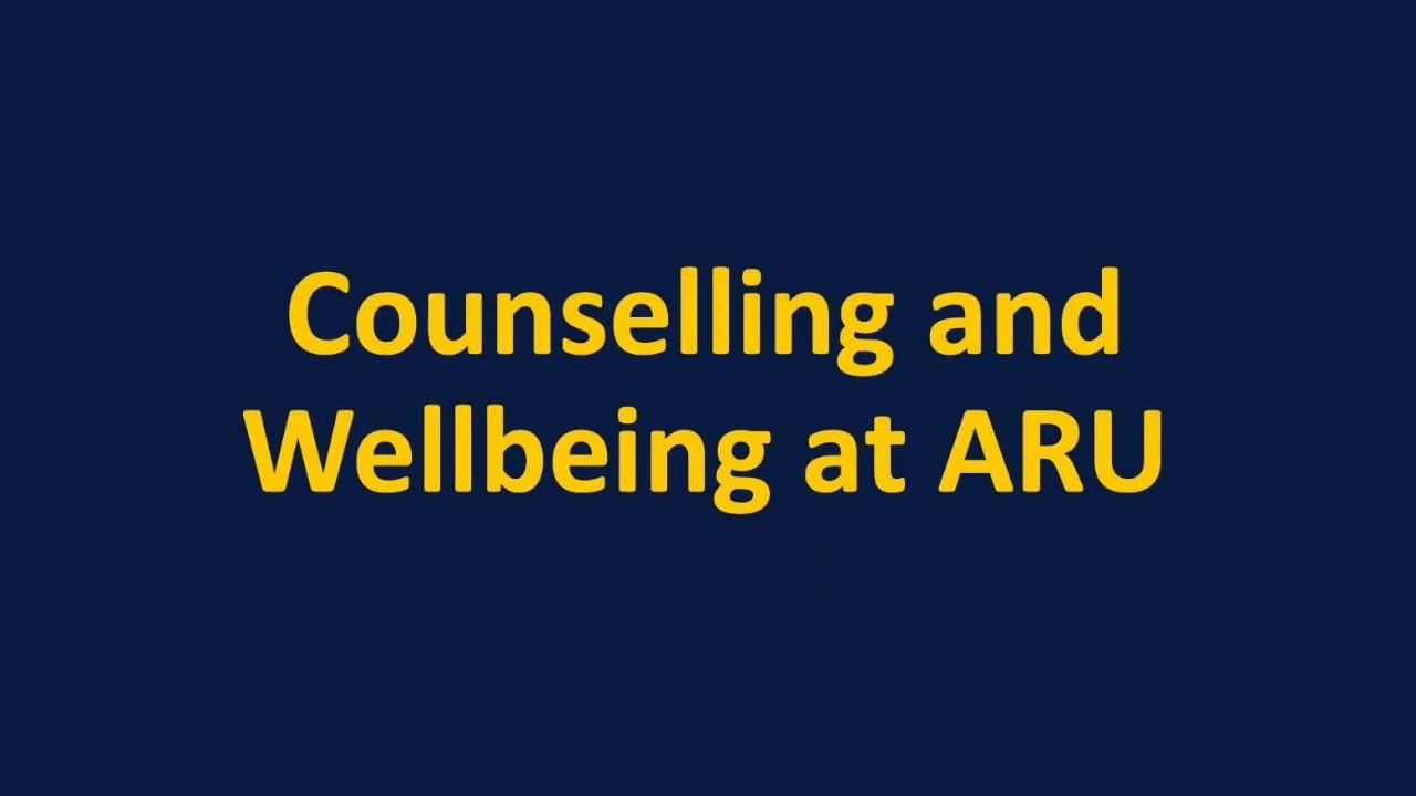 Find out about the counselling and wellbeing team at ARU