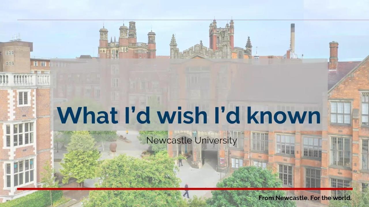 What I wish I had known when applying and starting University